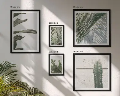 Bildergalerie-Set für die Wand mit modernen Pflanzenakzenten