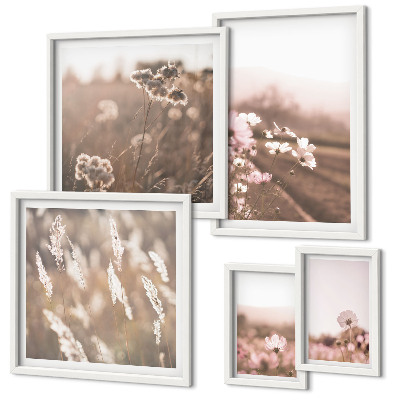 Bildergalerie-set für die wand Florale Motive von zarter Natur