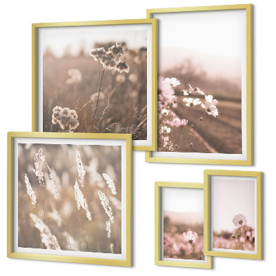 Bildergalerie-set für die wand Florale Motive von zarter Natur