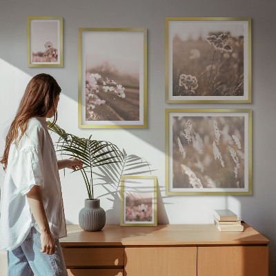 Bildergalerie-set für die wand Florale Motive von zarter Natur