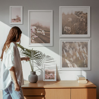 Bildergalerie-set für die wand Florale Motive von zarter Natur