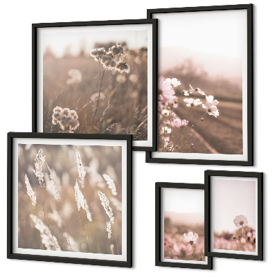 Bildergalerie-set für die wand Florale Motive von zarter Natur