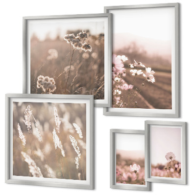 Bildergalerie-set für die wand Florale Motive von zarter Natur