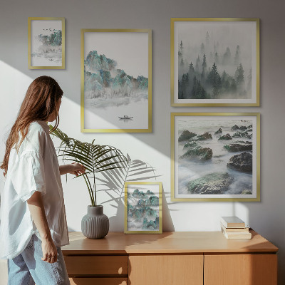 Bildergalerie-set für die wand Friedliche Landschaften mit Wasser