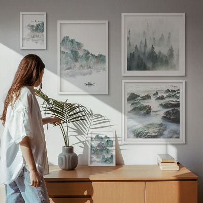 Bildergalerie-set für die wand Friedliche Landschaften mit Wasser