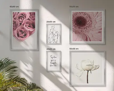 Bildergalerie-Set für die Wand mit floralen Boho-Inspirationen