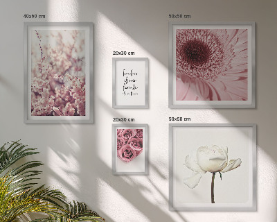 Modernes wandbilder-set Florale romantische Akzente