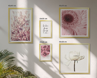Modernes wandbilder-set Florale romantische Akzente