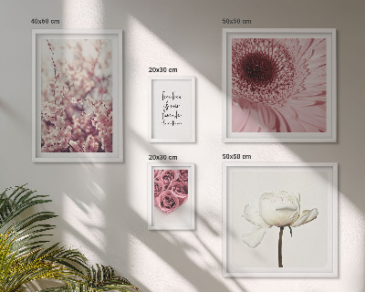 Modernes wandbilder-set Florale romantische Akzente
