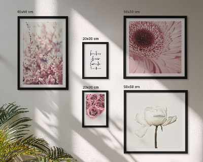 Modernes wandbilder-set Florale romantische Akzente