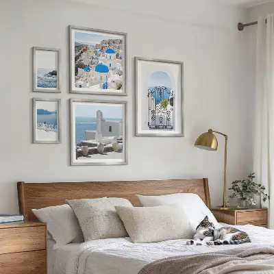 Modernes Wandbilder-Set Ansichten aus dem griechischen Mittelmeer