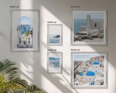 Modernes Wandbilder-Set Ansichten aus dem griechischen Mittelmeer