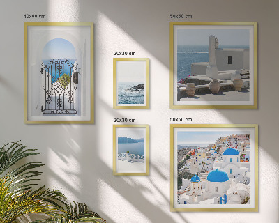 Modernes wandbilder-set Mittelmeer-Griechenland-Ansichten