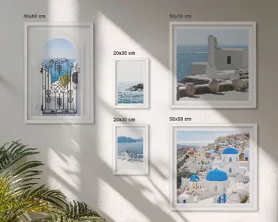 Modernes Wandbilder-Set Ansichten aus dem griechischen Mittelmeer