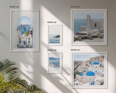 Modernes wandbilder-set Mittelmeer-Griechenland-Ansichten