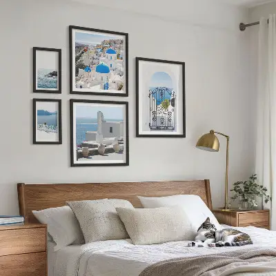 Modernes Wandbilder-Set Ansichten aus dem griechischen Mittelmeer