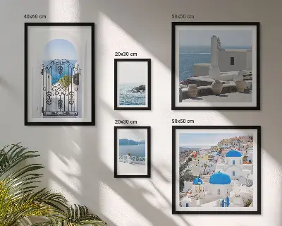 Modernes Wandbilder-Set Ansichten aus dem griechischen Mittelmeer