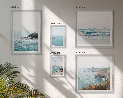 Bilderset fürs sofa Ruhige Meerblicke, Strände, Klippen
