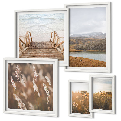 Bildergalerie-set für die wand Naturlandschaften des Seefeldes