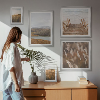 Bildergalerie-set für die wand Naturlandschaften des Seefeldes