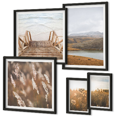Bildergalerie-set für die wand Naturlandschaften des Seefeldes