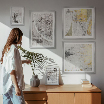 Modernes wandbilder-set Abstrakte neutrale Muster