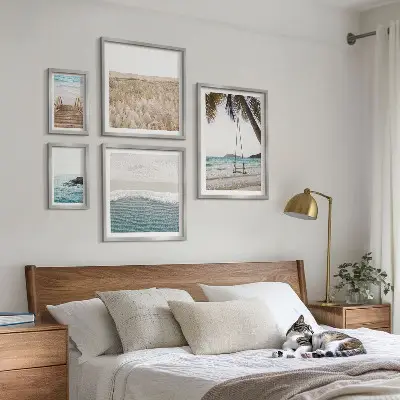Modernes Wandbilder-Set mit entspannendem Meerblick