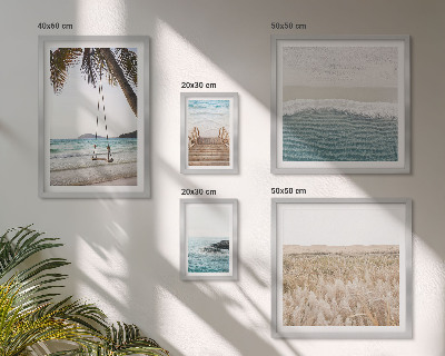 Modernes wandbilder-set Entspannender Meerblick