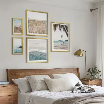 Modernes Wandbilder-Set mit entspannendem Meerblick