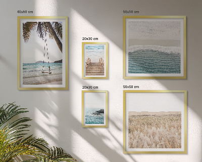 Modernes wandbilder-set Entspannender Meerblick