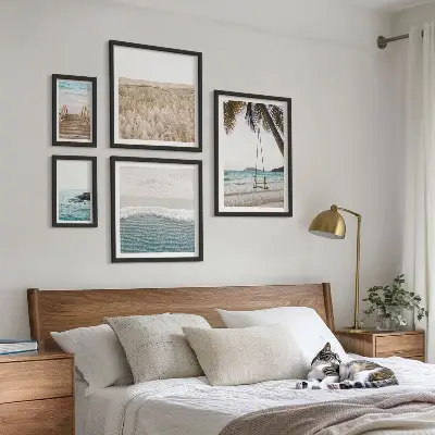 Modernes Wandbilder-Set mit entspannendem Meerblick