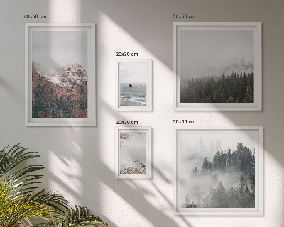 Bildergalerie-set für die wand Landschaften, Berge, Wälder, Wolken