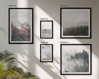Bildergalerie-set für die wand Landschaften, Berge, Wälder, Wolken