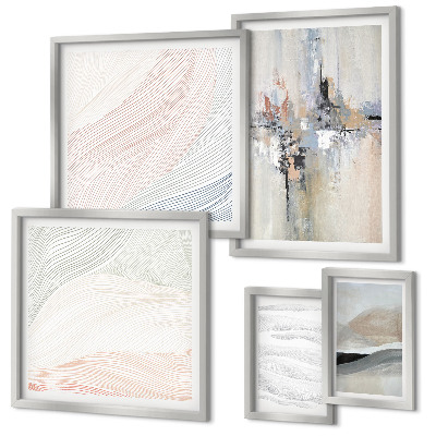 Bildergalerie-set für die wand Abstrakte Kompositionen Schattierungen