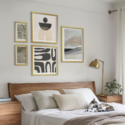 Bilderset fürs sofa Abstrakte Muster in Farbe