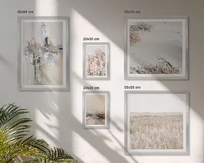 Bildergalerie-Set für die Wand stilvolle Dekorationen mit Motiven aus Natur und Minimalismus