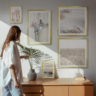 Bildergalerie-Set für die Wand stilvolle Dekorationen mit Motiven aus Natur und Minimalismus