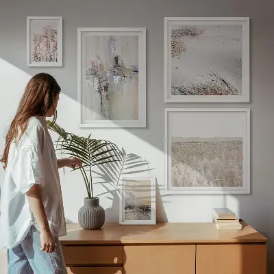 Bildergalerie-Set für die Wand stilvolle Dekorationen mit Motiven aus Natur und Minimalismus