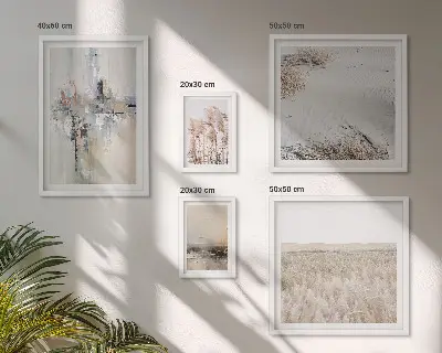 Bildergalerie-Set für die Wand stilvolle Dekorationen mit Motiven aus Natur und Minimalismus