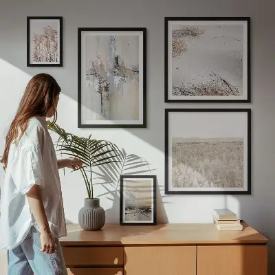 Bildergalerie-Set für die Wand stilvolle Dekorationen mit Motiven aus Natur und Minimalismus