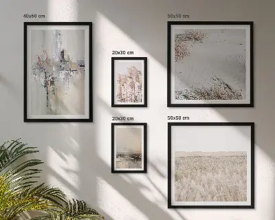 Bildergalerie-Set für die Wand stilvolle Dekorationen mit Motiven aus Natur und Minimalismus