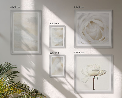 Bilderset fürs sofa Florale Inspirationen in Weiß