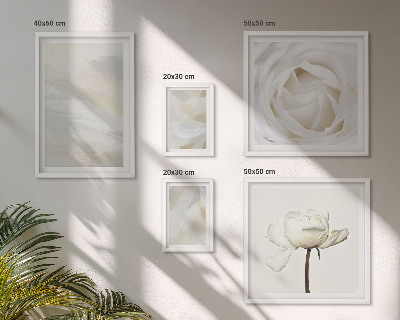 Bilderset fürs sofa Florale Inspirationen in Weiß