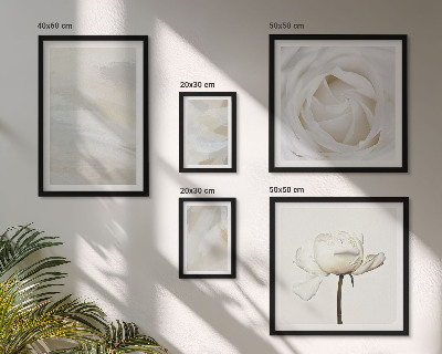Bilderset fürs sofa Florale Inspirationen in Weiß