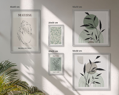 Bildergalerie-set für die wand Stilvolle Pflanzengrafiken