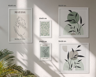 Bildergalerie-set für die wand Stilvolle Pflanzengrafiken