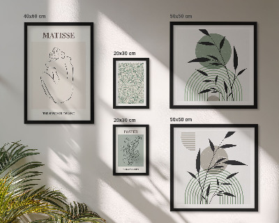 Bildergalerie-set für die wand Stilvolle Pflanzengrafiken