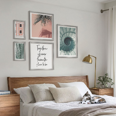 Modernes wandbilder-set Stilvolle geometrische Inneneinrichtungen
