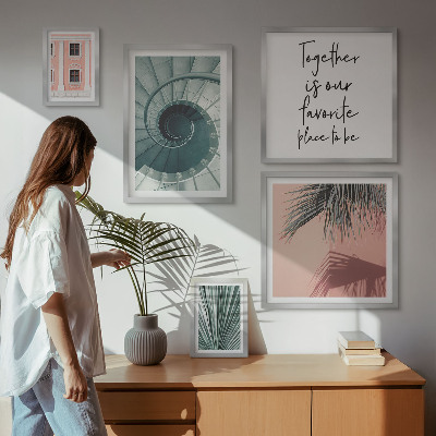 Modernes wandbilder-set Stilvolle geometrische Inneneinrichtungen