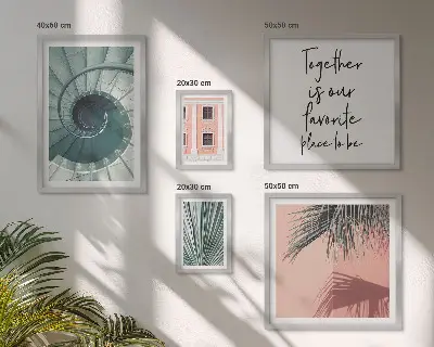 Modernes Wandbilder-Set stilvolle geometrische Inneneinrichtung
